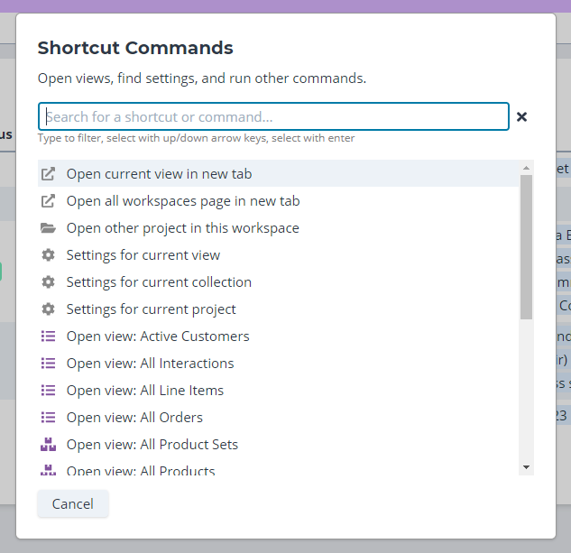 Command Palette